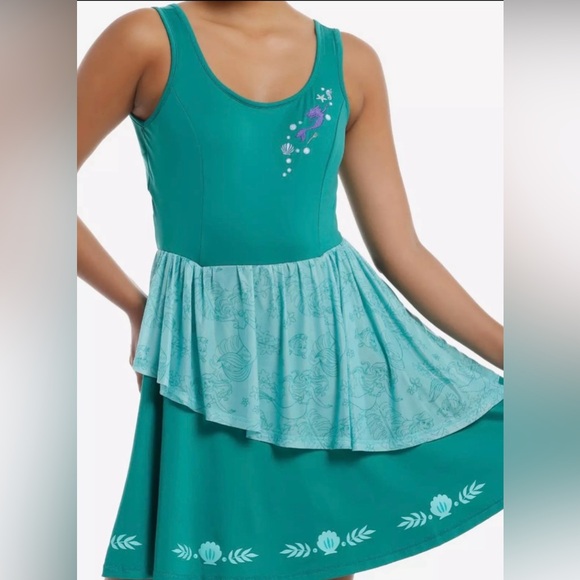 Disney Dresses & Skirts - Disney Teal The Little Mermaid athletic dress